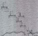 De watergeuzen slaan op de vlucht nadat ze verslagen zijn. 1572