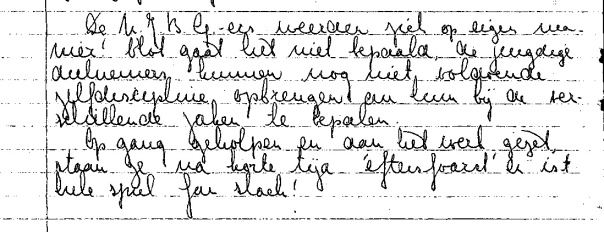 Fragment van het dagrapport van de ROB opgraving in de Stadsfenne. Geschreven dinsdag 23 juli 1963. Nu in beheer van het Noordelijk Archeologisch Depot.
